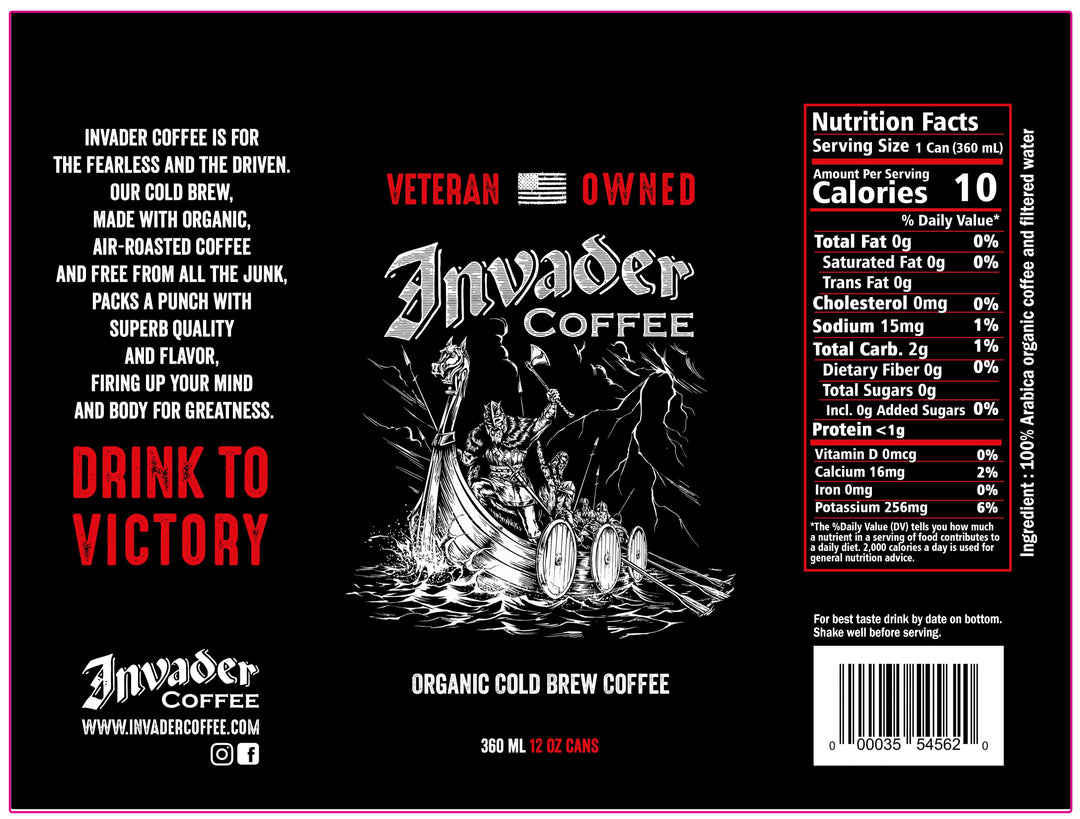 Invader Original Cold Brew CASE (12pk)