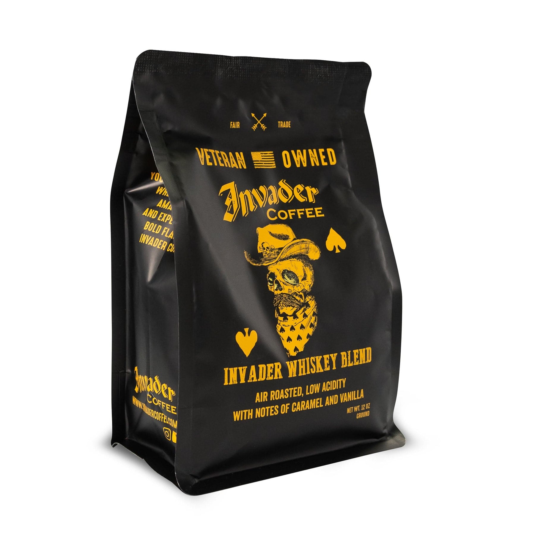 Coffee Whiskey Blend, Light Roast Whiskey Flavored Coffee - Invad...