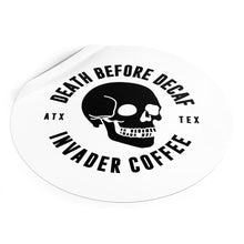 Load image into Gallery viewer, Death Before Decaf Sticker